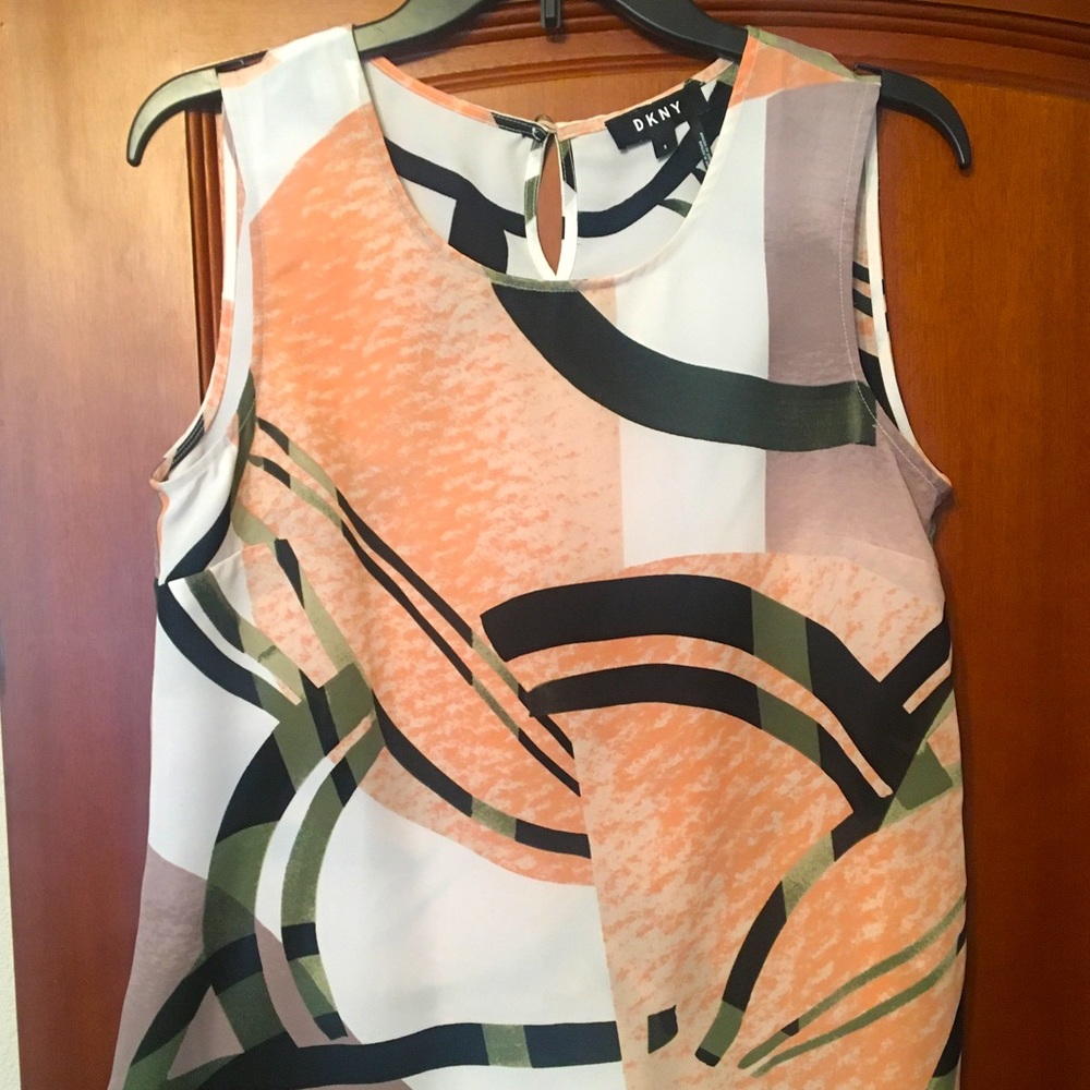 NWOT, never worn, DKNY Chiffon Tank